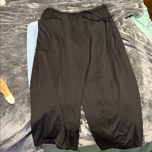 Halara wide leg black drawstring pants